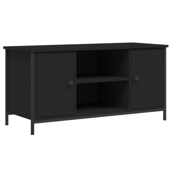 vidaXL Tv-bänk svart 100x40x50 cm konstruerat trä -  TV-bänkar