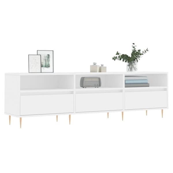vidaXL Tv-bänk vit 150x30x44,5 cm konstruerat trä - TV-bänkar