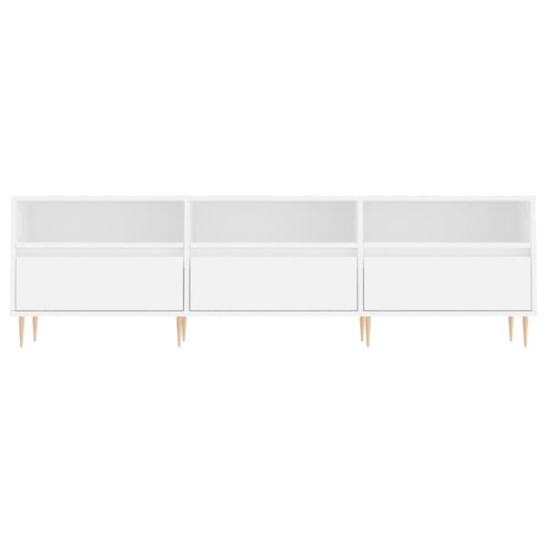vidaXL Tv-bänk vit 150x30x44,5 cm konstruerat trä - TV-bänkar