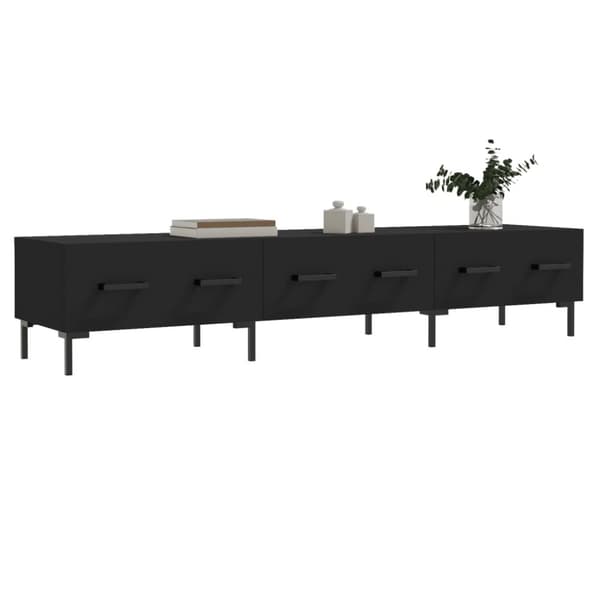 vidaXL tv-bord 150x36x30 cm konstrueret træ sort -  TV-møbler