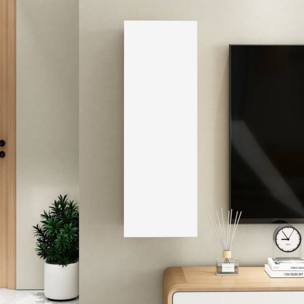 vidaXL TV-skåp vit 30,5x30x90 cm konstruerat trä - TV-bänkar
