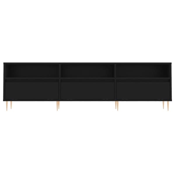 vidaXL Tv-bänk svart 150x30x44,5 cm konstruerat trä - TV-bänkar