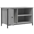 Pikkukuva 6 / 11: vidaXL TV-taso harmaa Sonoma 80x40x30 cm tekninen puu -  TV-tasot