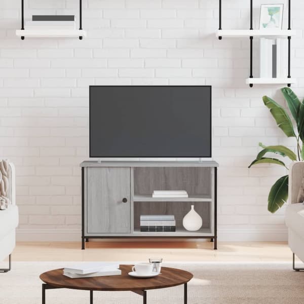 vidaXL TV-taso harmaa Sonoma 80x40x30 cm tekninen puu - TV-tasot