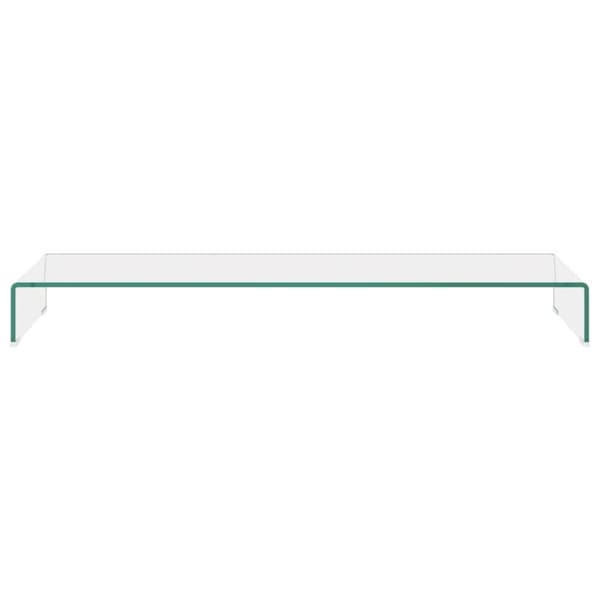 vidaXL TV-taso/Näyttöteline Kirkas Lasi 120x30x13 cm -  TV-tasot