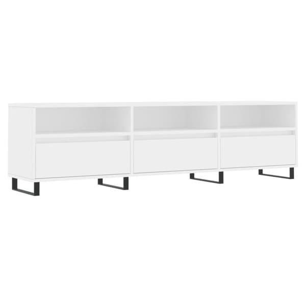 vidaXL Tv-bänk vit 150x30x44,5 cm konstruerat trä - TV-bänkar