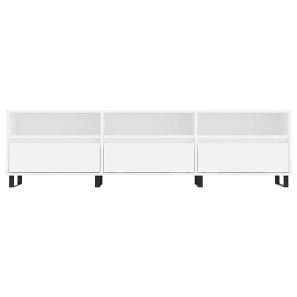 vidaXL Tv-bänk vit 150x30x44,5 cm konstruerat trä - TV-bänkar