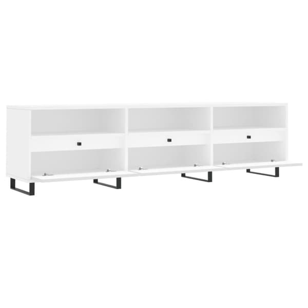 vidaXL Tv-bänk vit 150x30x44,5 cm konstruerat trä - TV-bänkar