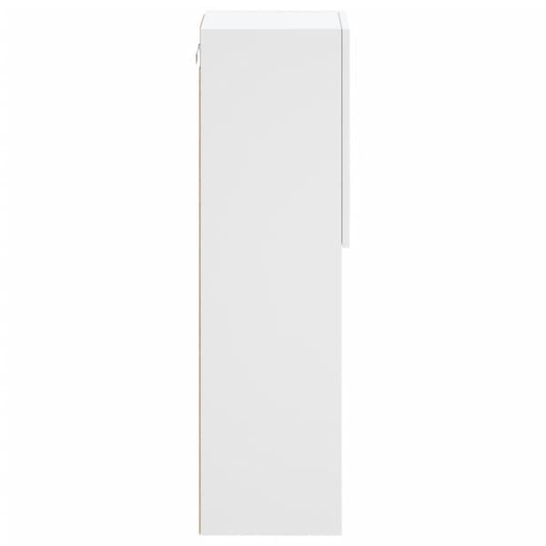 vidaXL tv-bord med LED-lys 30,5x30x102 cm hvid -  TV-møbler