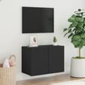Miniatyrbild 4 av 11: vidaXL Väggmonterad tv-bänk svart 60x30x41 cm -  TV-bänkar