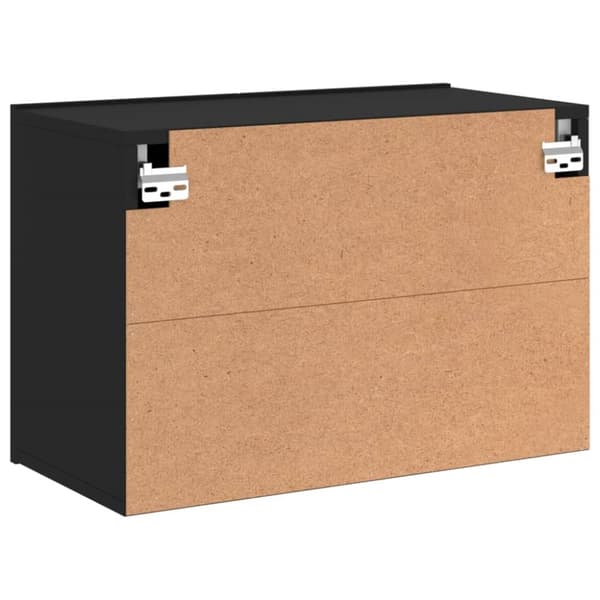 vidaXL Väggmonterad tv-bänk svart 60x30x41 cm - TV-bänkar