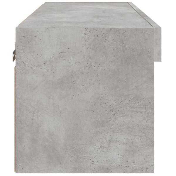 vidaXL TV-bänk med LED-belysning betonggrå 60x30x30 cm - TV-bänkar