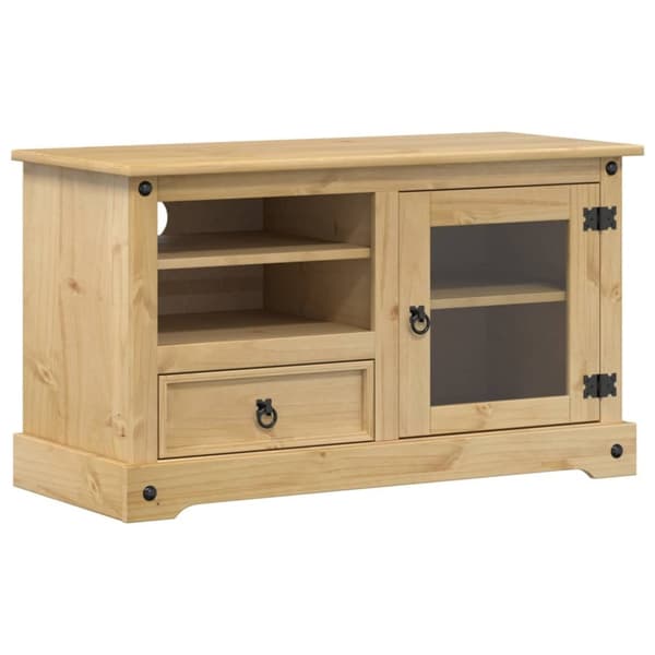 vidaXL tv-bord Corona 100x45x58 cm massivt fyrretræ - TV-møbler