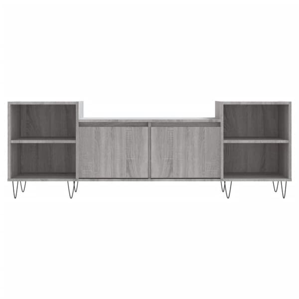 vidaXL Tv-bänk grå sonoma 160x35x55 cm konstruerat trä - TV-bänkar