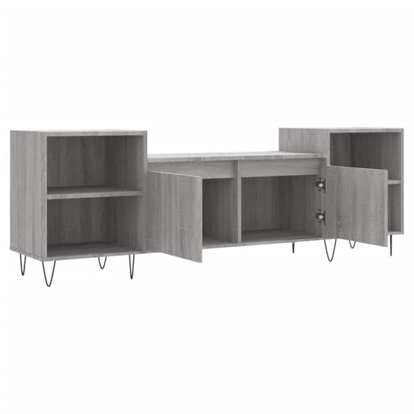 vidaXL Tv-bänk grå sonoma 160x35x55 cm konstruerat trä -  TV-bänkar