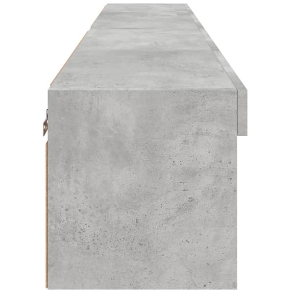 vidaXL tv-borde 2 stk. med LED-lys 80x30x30 cm betongrå -  TV-møbler