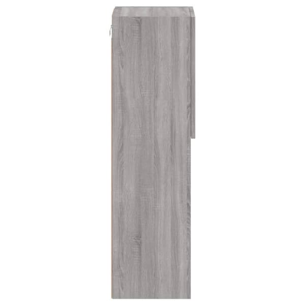 vidaXL tv-bord med LED-lys 30,5x30x102 cm grå sonoma-eg -  TV-møbler