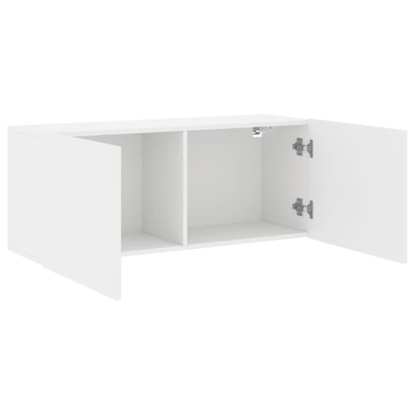 vidaXL væghængt tv-bord 100x30x41 cm hvid - TV-møbler