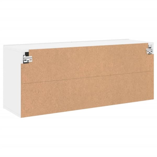 vidaXL væghængt tv-bord 100x30x41 cm hvid - TV-møbler