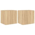 Pikkukuva 3 / 11: vidaXL TV-seinäkaapit LED-valoilla 2 kpl Sonoma-tammi 40,5x35x40 cm -  TV-tasot