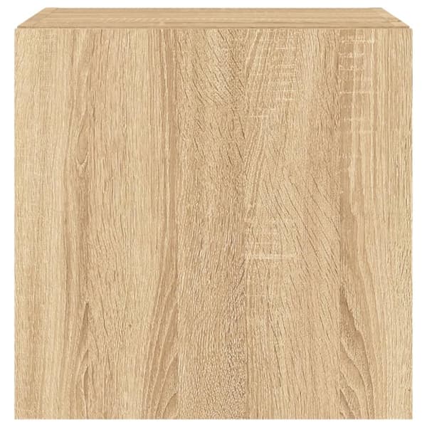 vidaXL TV-seinäkaapit LED-valoilla 2 kpl Sonoma-tammi 40,5x35x40 cm - TV-tasot