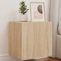Pikkukuva 1 / 11: vidaXL TV-seinäkaapit LED-valoilla 2 kpl Sonoma-tammi 40,5x35x40 cm -  TV-tasot