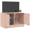 Miniatyrbild 4 av 11: vidaXL TV-skåp rosa 67x39x44 cm stål