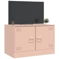 Miniatyrbild 5 av 11: vidaXL TV-skåp rosa 67x39x44 cm stål