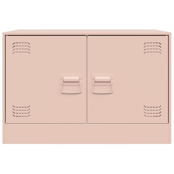 vidaXL TV-skåp rosa 67x39x44 cm stål