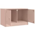 Miniatyrbild 7 av 11: vidaXL TV-skåp rosa 67x39x44 cm stål