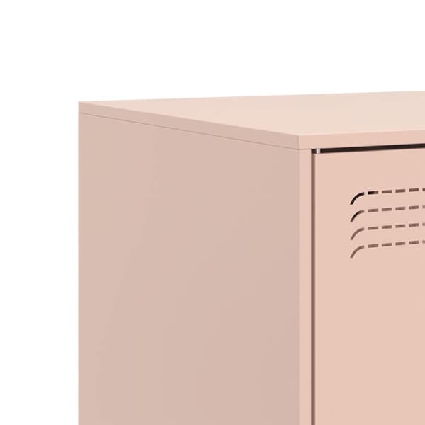 vidaXL TV-skåp rosa 67x39x44 cm stål