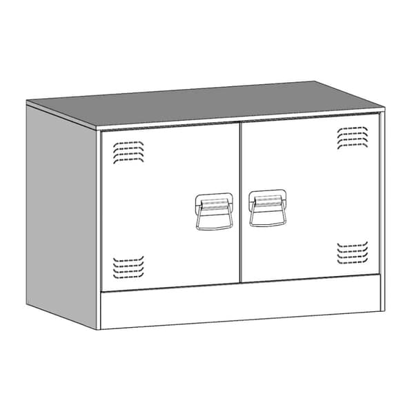 vidaXL TV-skåp rosa 67x39x44 cm stål