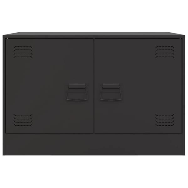 vidaXL TV-benk svart 67x39x44 cm stål