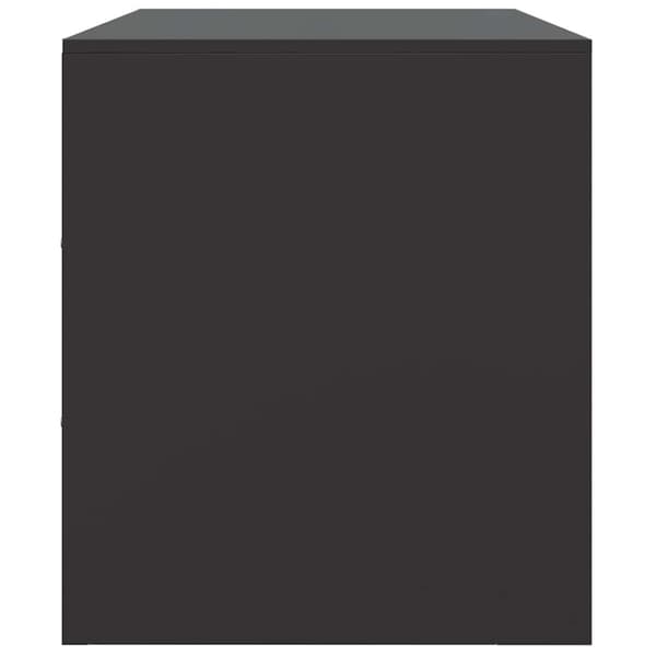 vidaXL TV-benk svart 67x39x44 cm stål