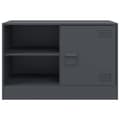 Miniatyrbilde 6 av 11: vidaXL TV-benker 2 stk antrasitt 67x39x44 cm stål