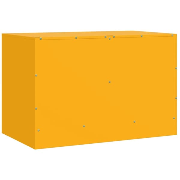 vidaXL TV-skåp senapsgul 67x39x44 cm stål