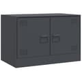 Miniatyrbilde 3 av 11: vidaXL TV-benk antrasitt 67x39x44 cm stål