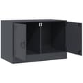 Miniatyrbilde 8 av 11: vidaXL TV-benk antrasitt 67x39x44 cm stål