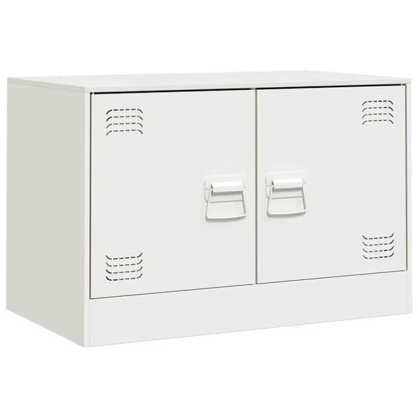 vidaXL TV-skåp vit 67x39x44 cm stål