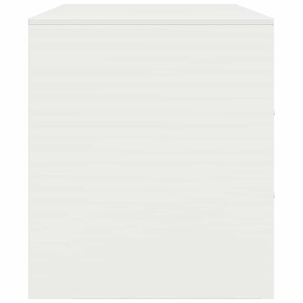 vidaXL TV-skåp vit 67x39x44 cm stål