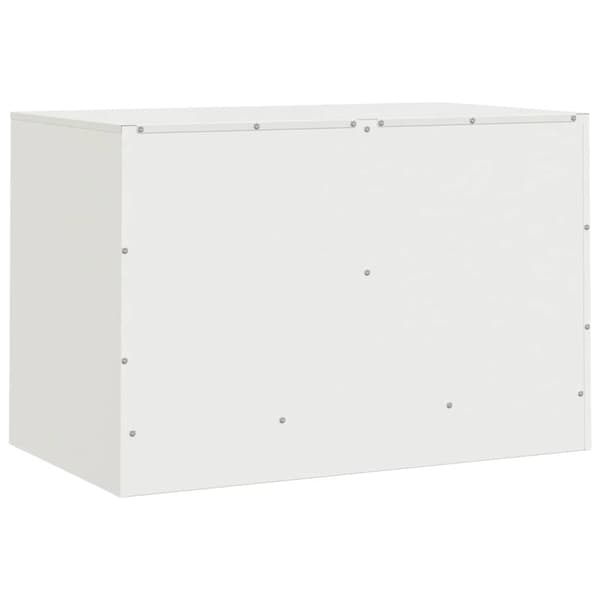 vidaXL TV-skåp vit 67x39x44 cm stål