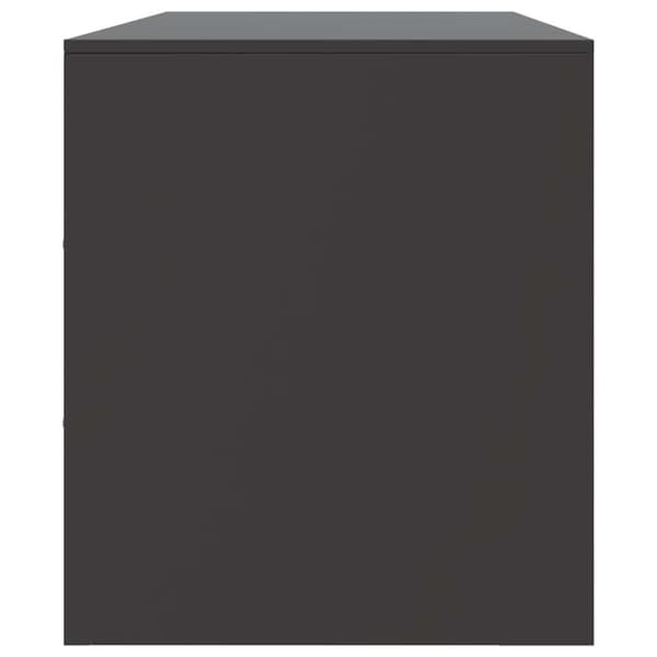vidaXL TV-skåp svart 99x39x44 cm stål