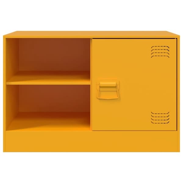 vidaXL tv-borde 2 stk. 67x39x44 cm stål sennepsgul
