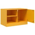 Miniatyrbillede 8 af 11: vidaXL tv-borde 2 stk. 67x39x44 cm stål sennepsgul
