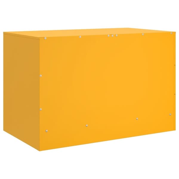vidaXL tv-borde 2 stk. 67x39x44 cm stål sennepsgul