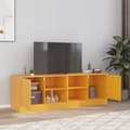 Miniatyrbillede 2 af 11: vidaXL tv-borde 2 stk. 67x39x44 cm stål sennepsgul