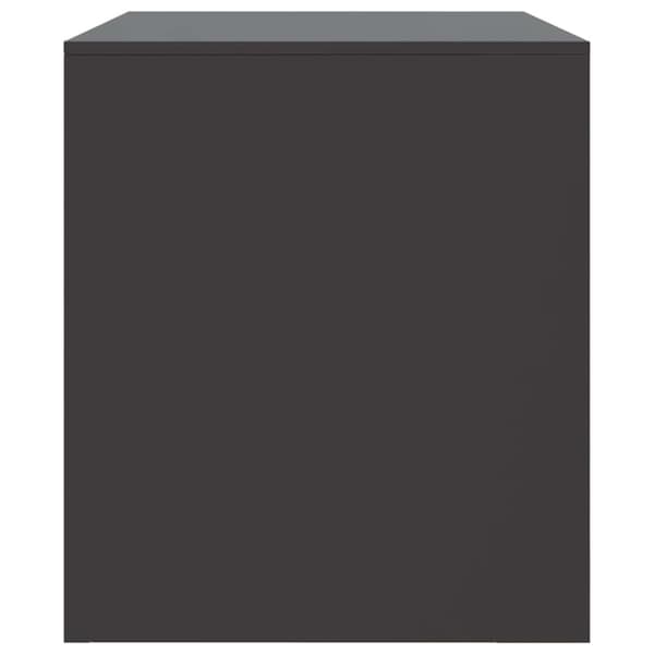 vidaXL TV-benk svart 67x39x44 cm stål