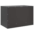 Miniatyrbilde 10 av 11: vidaXL TV-benk svart 67x39x44 cm stål