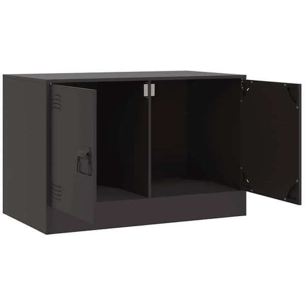 vidaXL TV-tasot 2 kpl musta 67x39x44 cm teräs