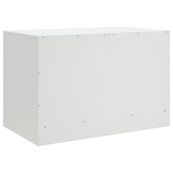vidaXL TV-skåp 2 st vit 67x39x44 cm stål